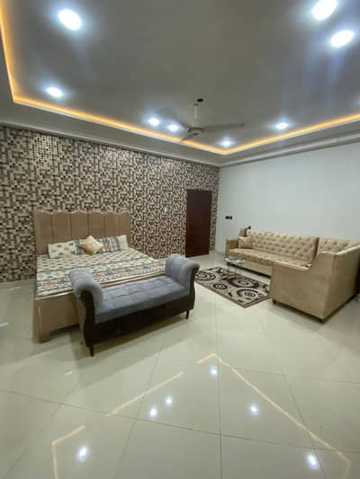 bed and 7 seater sofa