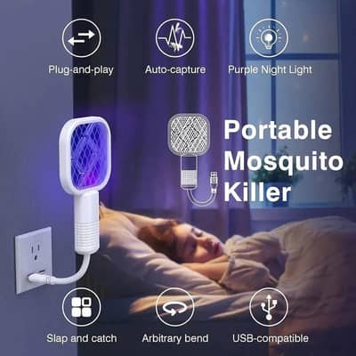 Portable Electric Mosquito Killer USB Plug & Play