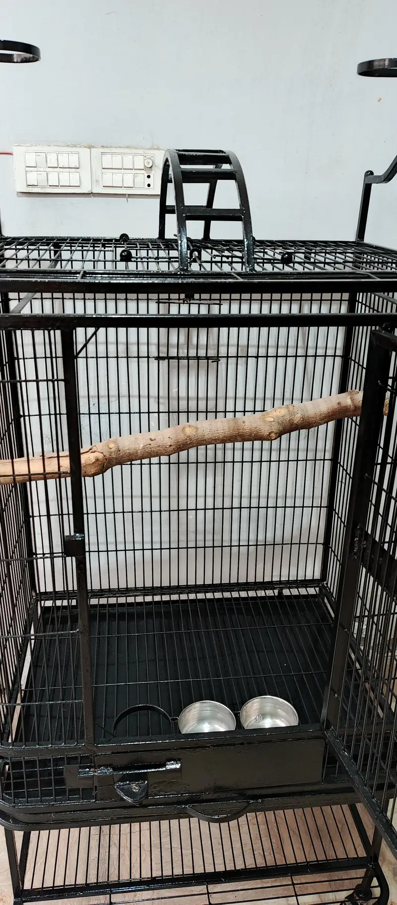 heavy duty big cage/pinjra for macaw cackatoo gray parrots urgent sell — photo 3