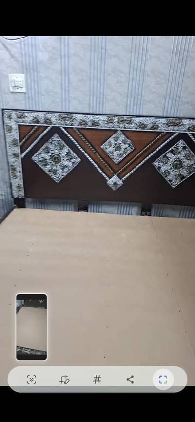 wooden bed