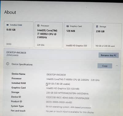 Laptop for sale