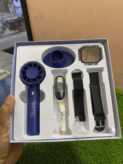 Okpu FAN-GT10 Mini Fan & Smartwatch Combo