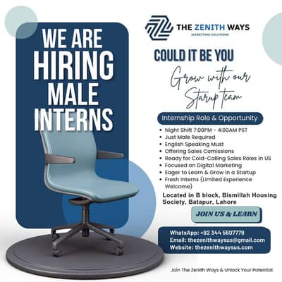 HIRING Male INTERNS! Night shift 7PM to 4AM