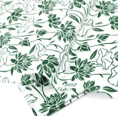 Premium Lawn 2 PC Green Floral 14th August Celebration Suit