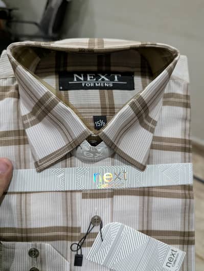 Mens dress brown shirt formal style