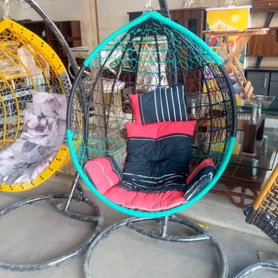 Brand New Egg Hanging Swing Chair Jhoola with Stand