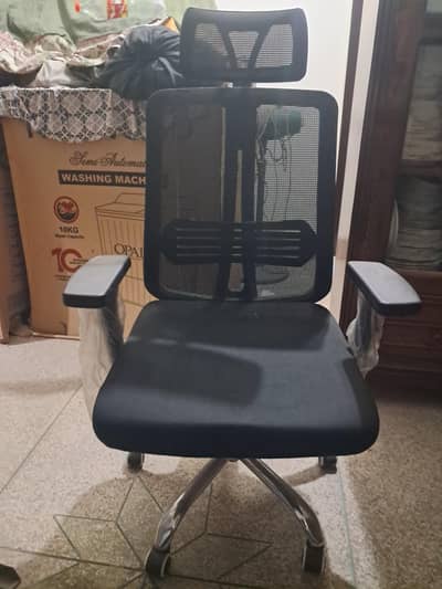 stainless base office chair