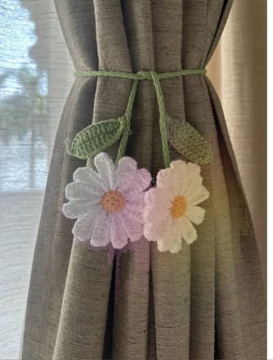 Crochet Curtain Tieback