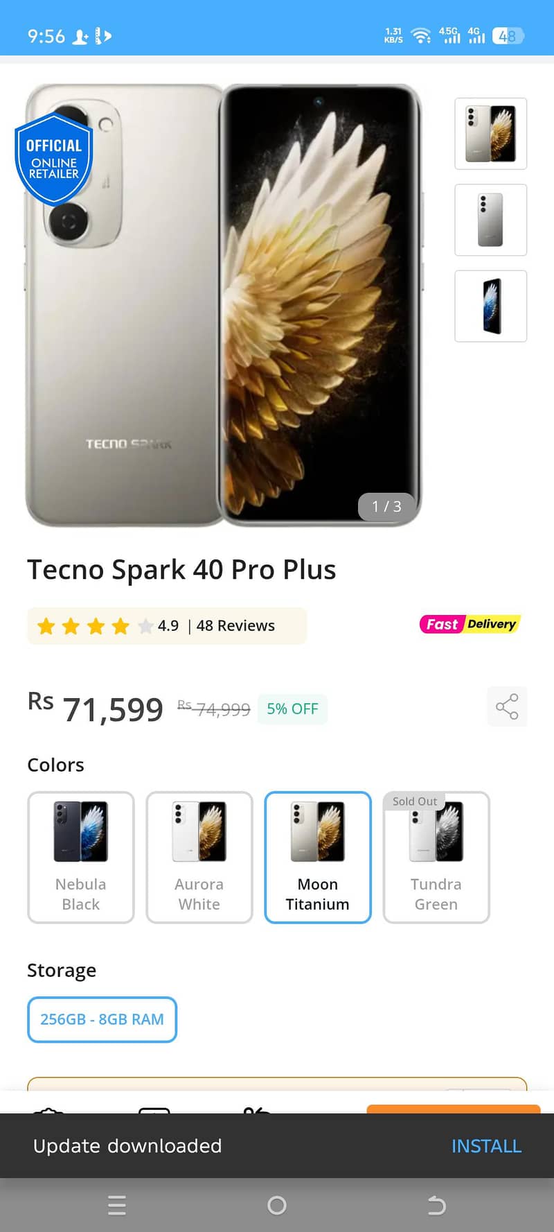 Tecno Spark Pro+ 0