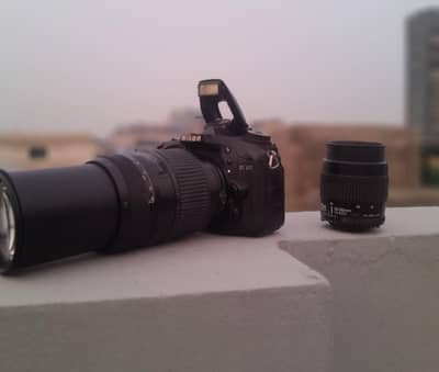 nikon d7100 with two lense all asseries price final mic option profash