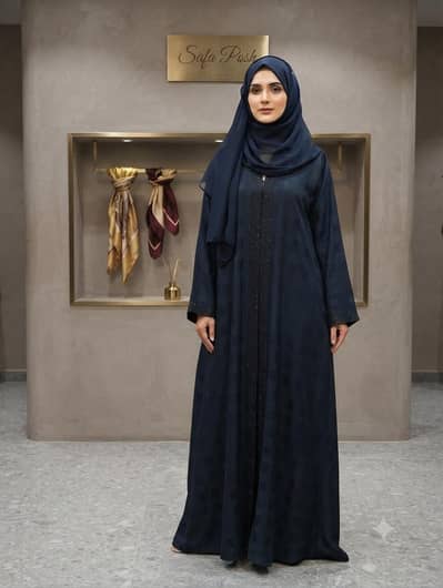 brand new zoom fabric fancy Abaya with matching stroller