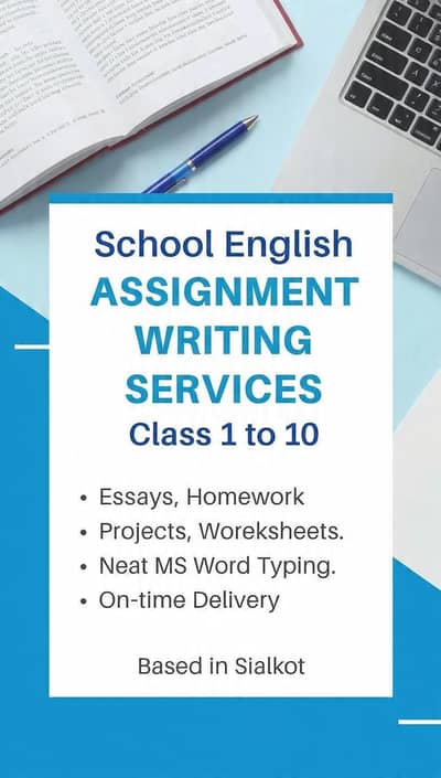 `Part Time School English Assignment Writer - Class 1 to 10`