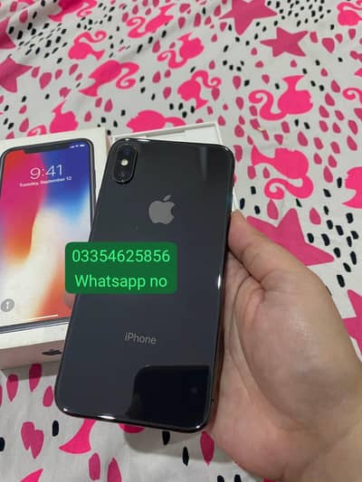 Apple iPhone X 256 full box urgent for sale