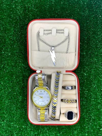 ⌚ Men's Premium Stainless Steel Chain Watch