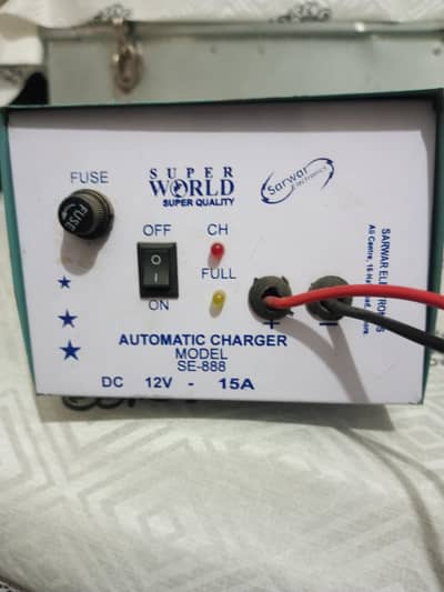 automatic battery charger 12 volt 15 ampere