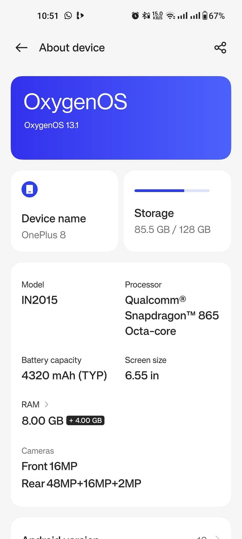 One Plus 8 7