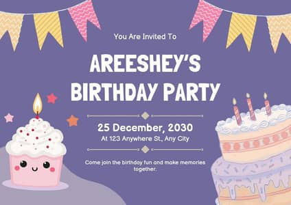 Professional Birthday Card Design Service