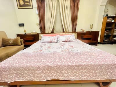 Bed with dressing table for sale