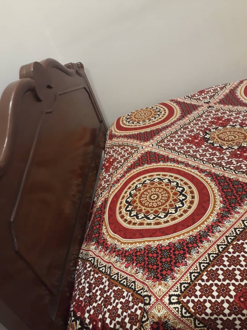 solid  wood single bed 1