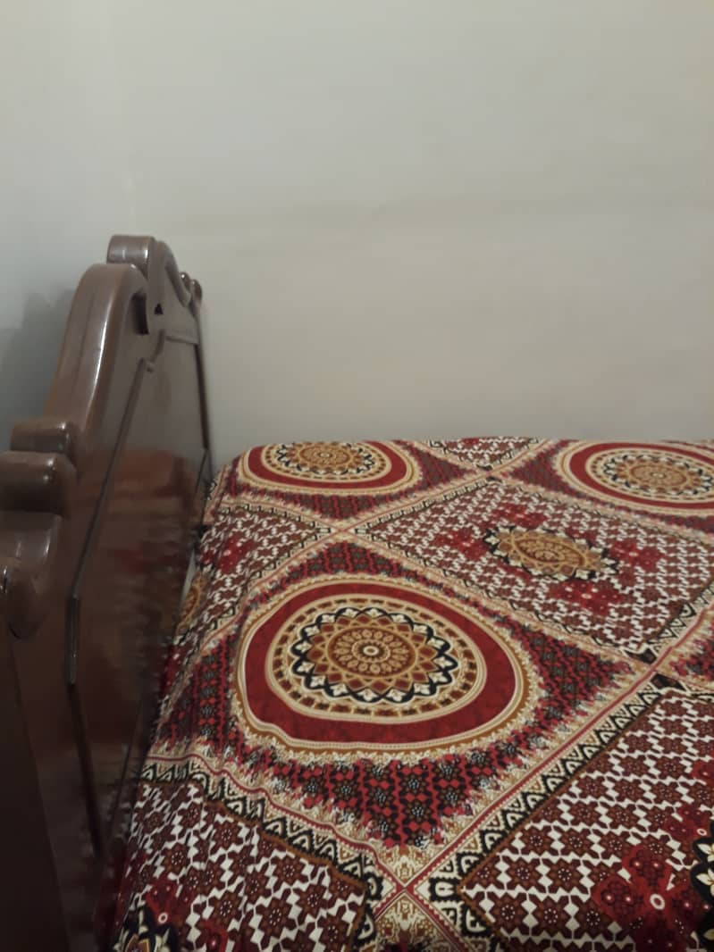 solid  wood single bed 2