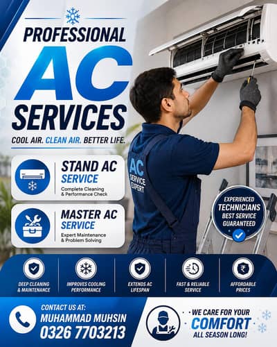 AC Service, Repair & Installation | Solar Washing Service in Multan