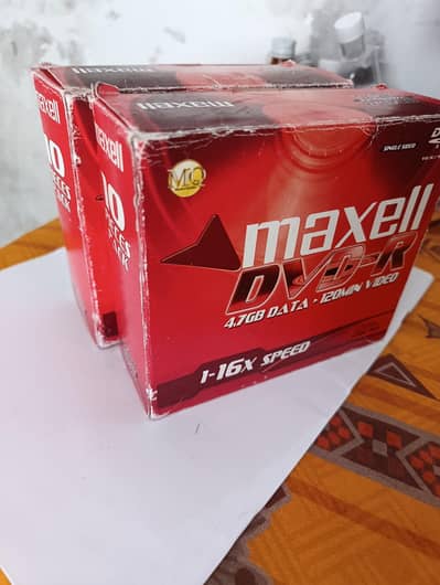 Maxwell Blank DVDs 2 Pack of 10 Piece