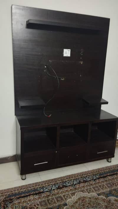 TV trolley for sale in dark brown colour