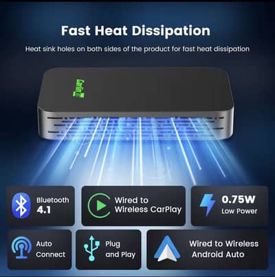 CarlinKit 5 &4.0 Wireless Android Auto CarPlay Adapter BT Auto-connec