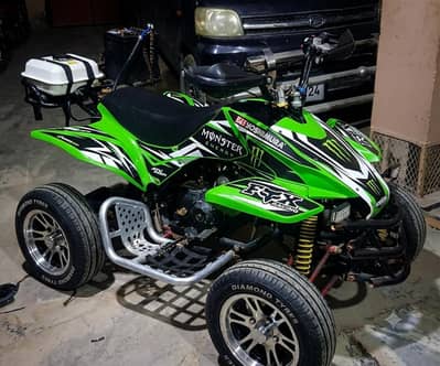 Modified 110cc Quad Bike / ATV – Alloy Wheels & Custom Monster Wrap