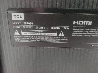 TCL smart android led tv