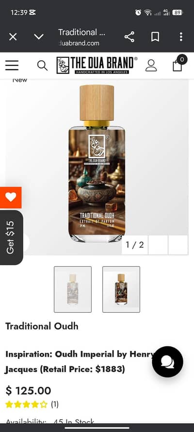 The Dua Brand Traditional Oudh34ml – Original Imported Perfume