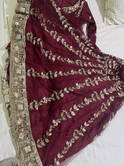 Hand embroidered bridal from lahore