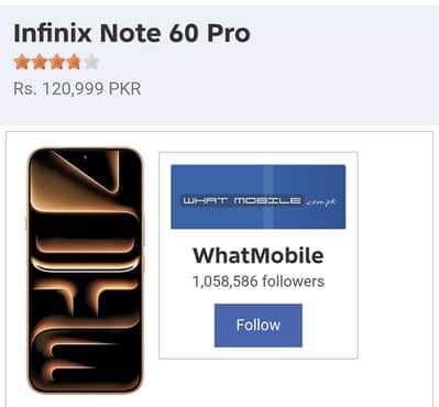 Infinix Note 60 pro 03061726664