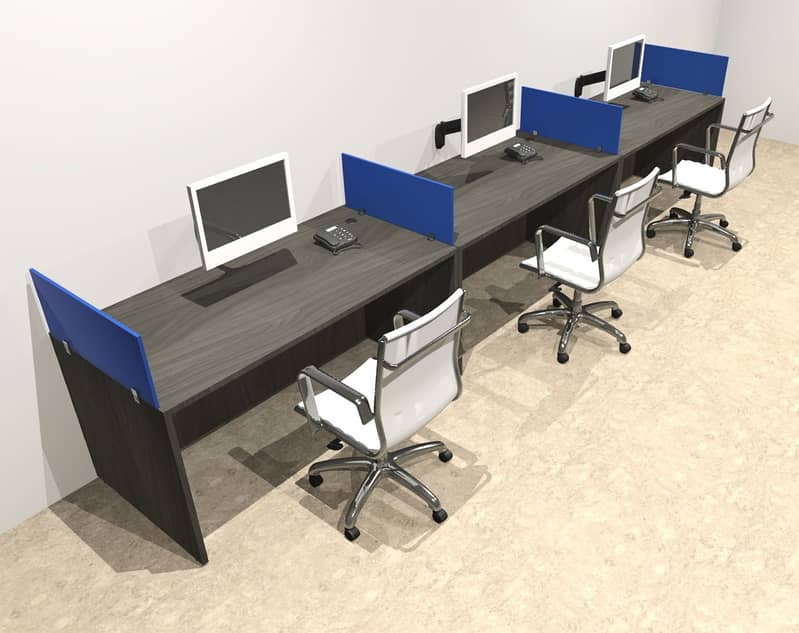 cluster | study table | computer table | work station | office table 4