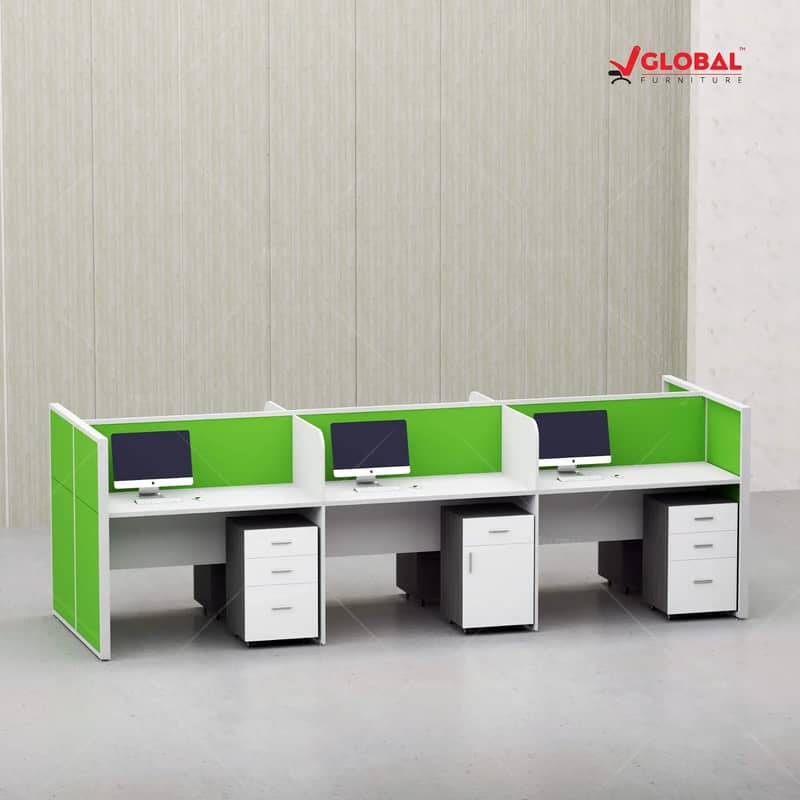 cluster | study table | computer table | work station | office table 5