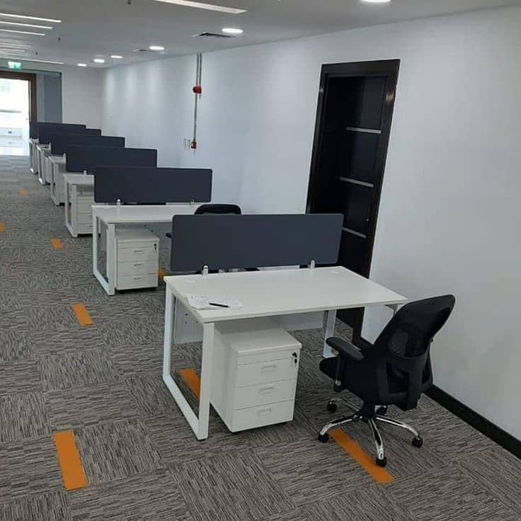 cluster | study table | computer table | work station | office table 14