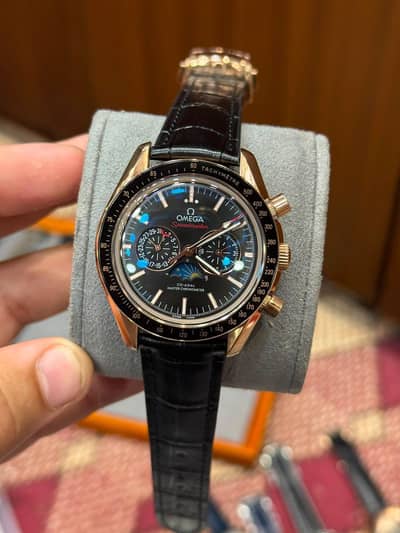 Omega speed master moon phase watch automatic new