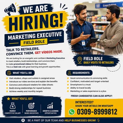 Marketing Executive – Part-Time | Lahore