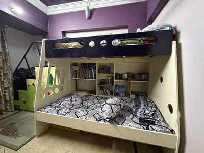 Triple Bunk Bed with 2 Foam Mattresses | Urgent Sale