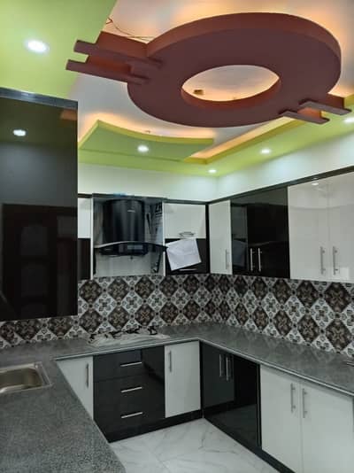 Gulshan Iqbal Full Full Furnish 2 Bed DD Residential Flat near Batulmukaram Masjid  3rd Floor Rent 65000*Code(16848)*