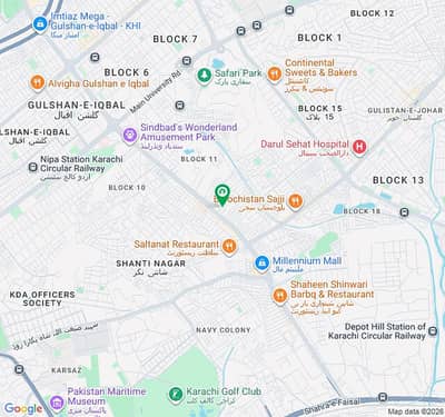 10 by 36 Shop For Rent Main Road Bathroom  Gulshan Iqbal block 10A Rent 90000 *Code(16850)*