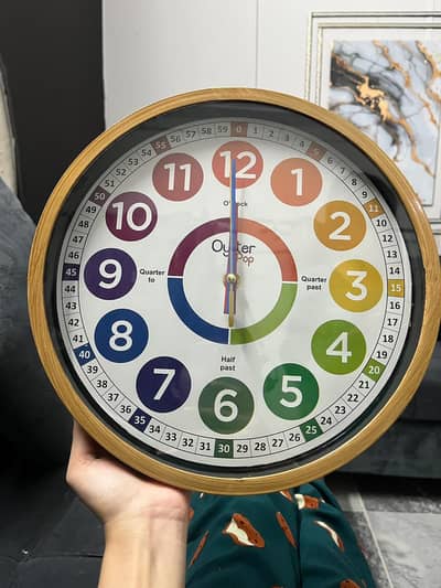 Oyster & Pop Learning Clock for Kids