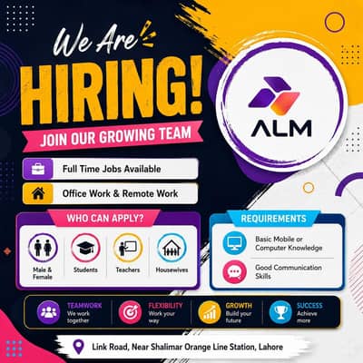 We are hiring staff male and female for online and office work