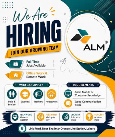 We are hiring staff male and female for online and office work.