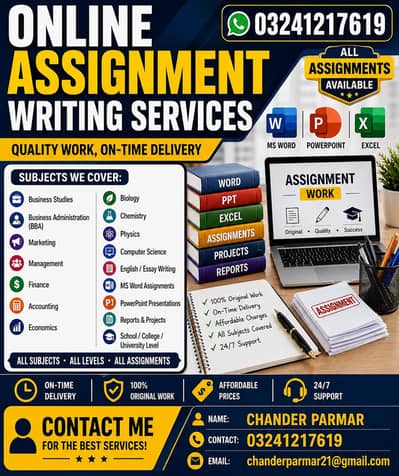Online Assignment Writer | Science & Business Subjects