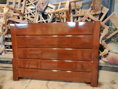 New pure wooden kikar wood king size bed