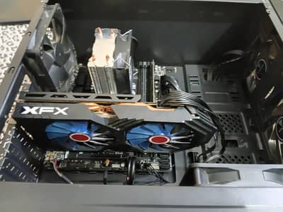 Ryzen2600 Gaming pc full setup with gpu