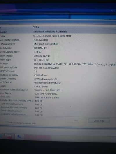 Dell latitude E6230 core i5 3rd generation