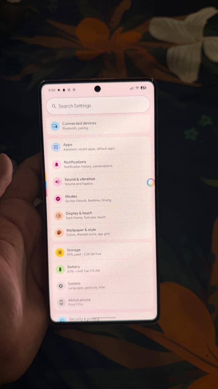 Google Pixel 7 Pro 7