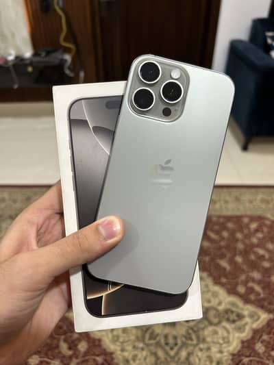 Iphone 16 pro max natural with box